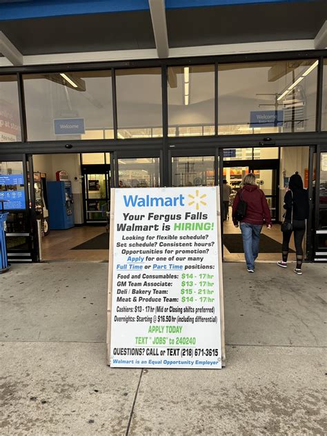 Walmart fergus falls mn - Full-service sign shop in Fergus Falls, Minnesota offering business signage, custom banners, laser engraving, tradeshow displays, vehicle graphics & more. (218) 739-5333. We're here to help (218) 739-5333. Call Us Toll Free (800) 924-5343. Home; Indoor Signage. ADA & Braille Signs; ... Signworks Signs & Banners of Fergus Falls, MN has …